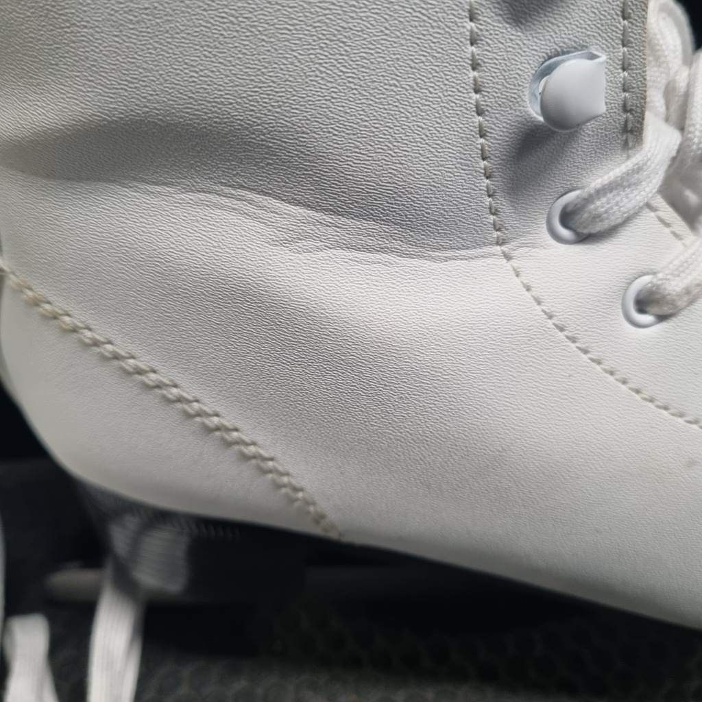 Example of breakdown around a skate boot ankle.